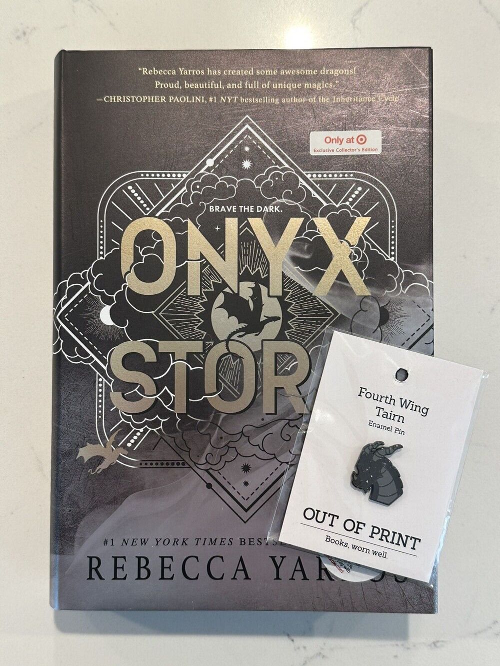 Onyx Storm Rebecca Yarros Target Exclusive Limited Edition Hardcover New W/PIN